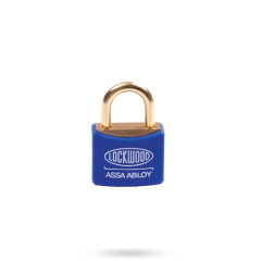 110 SERIES MARINE PADLOCK 25MM WITH 15MM BRASS SHACKLE BLUE JACKET NDP