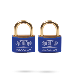 110 SERIES MARINE PADLOCK 40MM WITH 23MM BRASS SHACKLE BLUE JACKET 2NDP