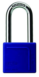 120N SERIES PADLOCK 50MM WITH 63MM SHACKLE WITH SILICON JACKET DP DARK BLUE