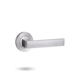 SYMPHONY 1200 SERIES ROSE INT HALF SET WITH LEVER 101 SATIN CHROME