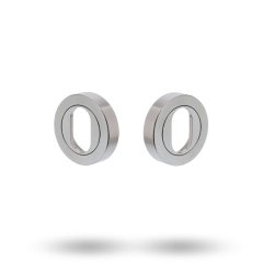 SYMPHONY ESCUTCHEON KIT - DBL OVAL CYLINDER SATIN CHROME