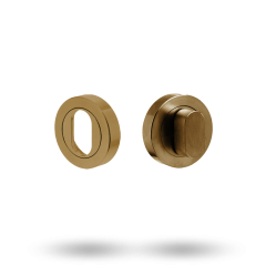 SYMPHONY ESCUTCHEON KIT - OVAL CYLINDER AND STD TURN AGED BRASS