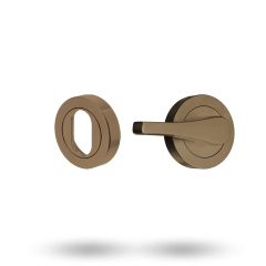 SYMPHONY ESCUTCHEON KIT - OVAL CYLINDER AND ACCESSIBILITY TURN ARCHITECTURAL BRONZE UNLACQUER