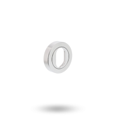 SYMPHONY ESCUTCHEON - OVAL CYLINDER SURFACE FIXED BRIGHT CHROME