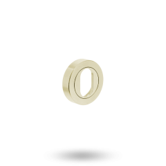 SYMPHONY ESCUTCHEON - OVAL CYLINDER SURFACE FIXED SATIN BRASS