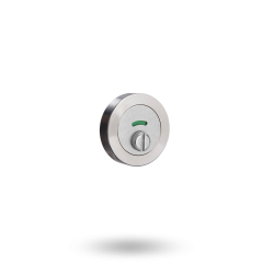 SYMPHONY ESCUTCHEON - EMERGENCY PRIV IND TURN SURFACE FIXED SATIN CHROME