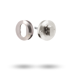 SYMPHONY ESCUTCHEON KIT - OVAL CYLINDER AND STD TURN SATIN CHROME