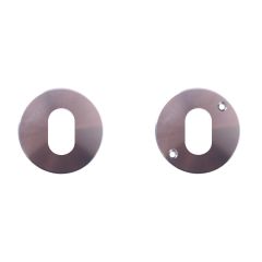 1370 SERIES DOUBLE OVAL CYLINDER ESCUTCHEON KIT SATIN CHROME