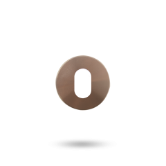 1370 SERIES OVAL CYLINDER ESCUTCHEON - GRUB SCREW FIX OIL RUBBED BRONZE