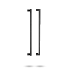146 ENTRANCE HANDLES WITH 600MM CENTRES ELECTRO BLACK ACE