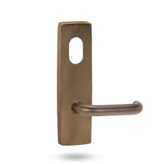 EXT SQ END PLATE - CYLINDER AND LEVER 70 ARCHITECTURAL BRONZE