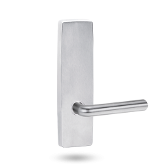 EXT SQ END PLATE - LEVER 104 ONLY SATIN CHROME