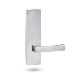 EXT SQ END PLATE - LEVER 112 ONLY SATIN CHROME