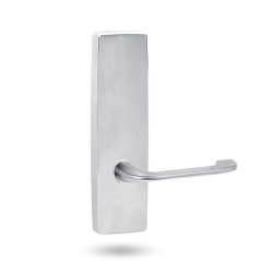 EXT SQ END PLATE - LEVER 115 ONLY SATIN CHROME