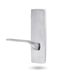 EXT SQ END PLATE - LEVER 122 RH ONLY SATIN CHROME
