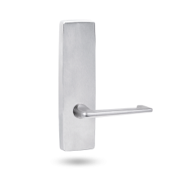 EXT SQ END PLATE - LEVER 132 ONLY SATIN CHROME