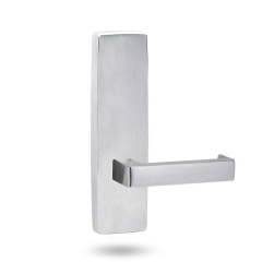 EXT SQ END PLATE - LEVER 142 ONLY SATIN CHROME