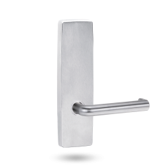 EXT SQ END PLATE - LEVER 144 ONLY SATIN CHROME