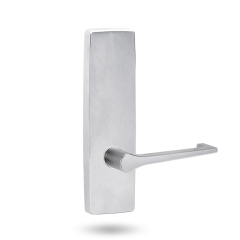 EXT SQ END PLATE - FIXED LEVER 145 ONLY SATIN CHROME