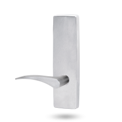 EXT SQ END PLATE - LEVER 153 RH ONLY SATIN CHROME