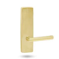 EXT SQ END PLATE - LEVER 155 ONLY POLISHED BRASS