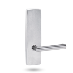 EXT SQ END PLATE - LEVER 155 ONLY SATIN CHROME