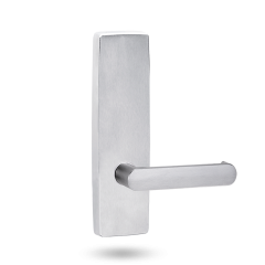 EXT SQ END PLATE - LEVER 166 ONLY SATIN CHROME
