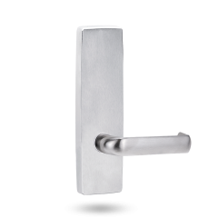 EXT SQ END PLATE - LEVER 77 ONLY SATIN CHROME