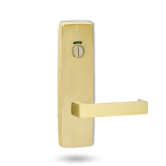 EXT SQ END PLATE - PRIVACY INDICATING EMERGENCY TURN WITH LEVER 112 AGED BRASS