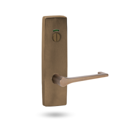 EXT SQ END PLATE - PRIVACY INDICATING EMERGENCY TURN WITH LEVER 145 OIL RUBBED BRONZE