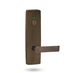 EXT SQ END PLATE - PRIVACY INDICATING EMERGENCY TURN WITH LEVER 59 OIL RUBBED BRONZE
