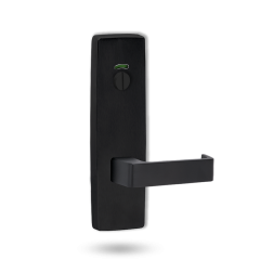 EXT SQ END PLATE - PRIVACY INDICATING EMERGENCY TURN WITH LEVER 90 BLACK