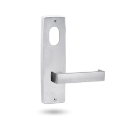 INT SQ END PLATE - CYLINDER AND LEVER 111 SATIN CHROME