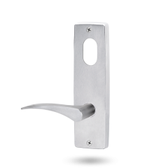 INT SQ END PLATE - CYLINDER AND LEVER 153 RH SATIN CHROME