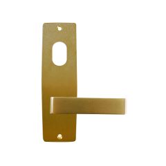 INT SQ END PLATE - CYLINDER AND LEVER 90 POLISHED BRASS