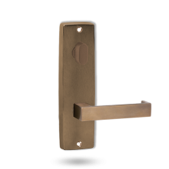 INT SQ END PLATE - OVAL TURN AND LEVER 111 OIL RUBBED BRONZE