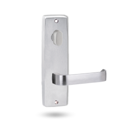 INT SQ END PLATE - OVAL TURN AND LEVER 131 SATIN CHROME