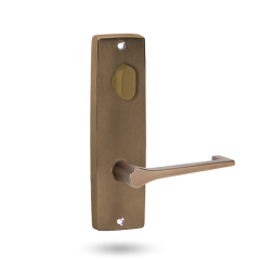 INT SQ END PLATE - OVAL TURN AND LEVER 145 OIL RUBBED BRONZE