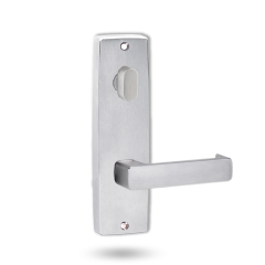INT SQ END PLATE - OVAL TURN AND LEVER 76 SATIN CHROME