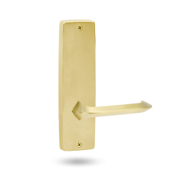 INT SQ END PLATE - LEVER 116 ONLY UNLAQUARED POLISHED BRASS