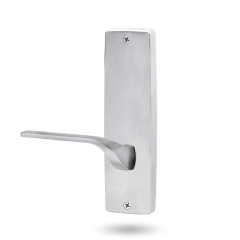 INT SQ END PLATE - LEVER 122 RH ONLY SATIN CHROME