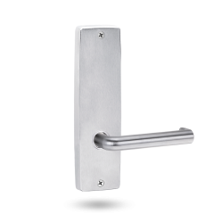 INT SQ END PLATE - LEVER 144 ONLY SATIN CHROME