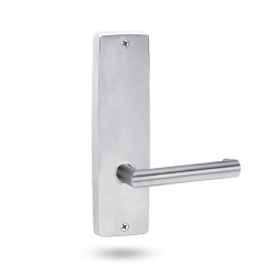 INT SQ END PLATE - LEVER 155 ONLY SATIN CHROME