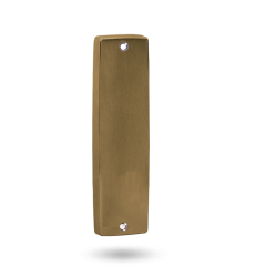 INT SQ END PLATE - PLAIN NO LEVER AGED BRASS