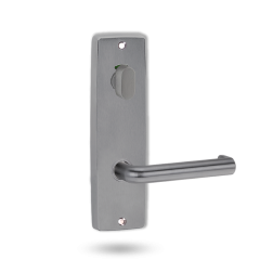 INT SQ END PLATE - PRIVACY INDICATING OVAL TURN AND LEVER 144 POLYESTER POWDERCOAT