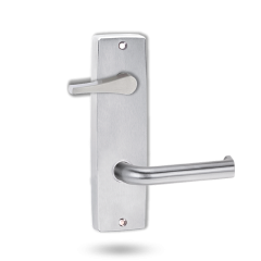 INT SQ END PLATE - ACCESSIBILE TURN AND LEVER 102 SATIN CHROME