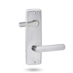 INT SQ END PLATE - ACCESSIBILE TURN AND LEVER 106 SATIN CHROME