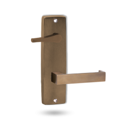 INT SQ END PLATE - ACCESSIBILE TURN AND LEVER 111 RH FOR SELECTOR OIL RUBBED BRONZE