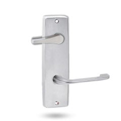 INT SQ END PLATE - ACCESSIBILE TURN AND LEVER 115 SATIN CHROME