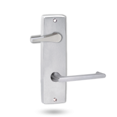 INT SQ END PLATE - ACCESSIBILE TURN AND LEVER 118 SATIN CHROME